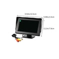 thumbnail image 3 of TIMIFIS Vehicle Display Vehicle Universal Lcd Display 4.3-Inch Monitor with Sunshade Car 9-35V Universal Support Two-Way Video Input Can Watch Movies and Tv Programs+12V Rear Camera, 3 of 8