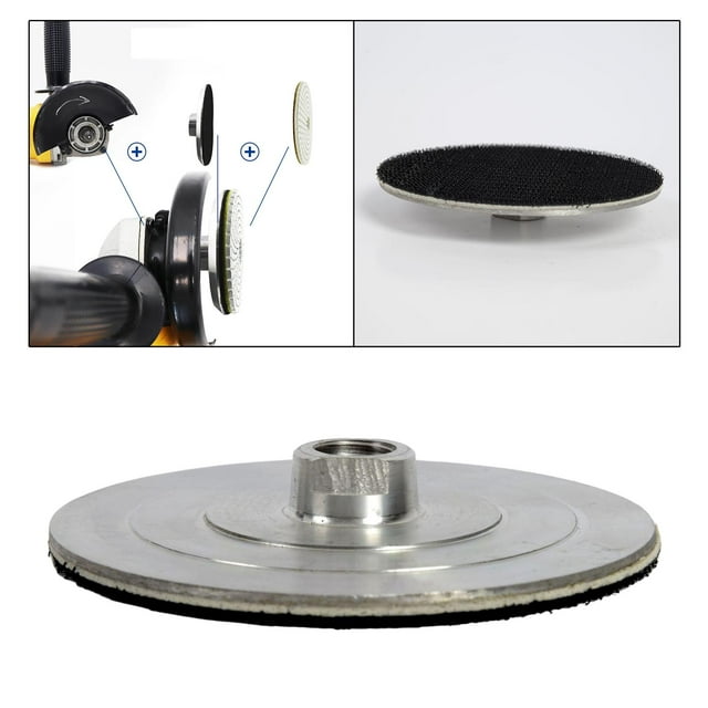 Soporte trasero Almohadillas de respaldo Accesorios de amoladora Fácil de instalar Respaldo de lijadora M10 80mm Cola Almohadilla trasera