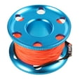 thumbnail image 2 of Sonducket Carrete de buceo, carrete de dedo, fibra de poliéster de aluminio, naranja, línea ligera de buceo, naufragio submarino, esnórquel Deportes acuáticos Azul, 2 of 6