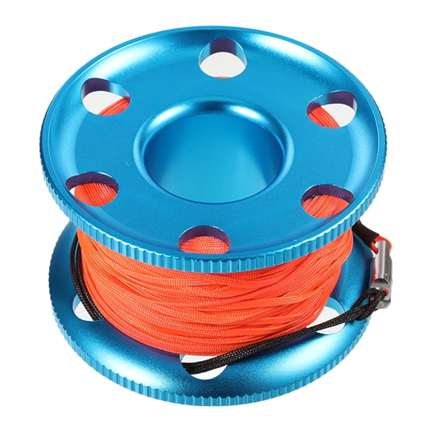 Carrete de buceo Soidarity Equipo ligero de buceo Aluminio Acero inoxidable Naranja