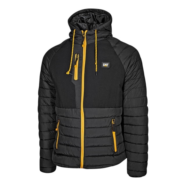 Chamarra Cat Jacket Negro Acolchada Rompevientos negro S