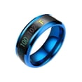 thumbnail image 1 of RYRDWP Fashion New Temperature Couple Physical Intelligent Ring Mood Display Ring Magic, 1 of 3