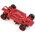 thumbnail image 1 of Vogacara Coche de carreras clásico, simulación profesional, marco de transmisión rojo CNC, Kits de Control remoto de Metal RC, juguetes de Kits de construcción modelo marco rojo, 1 of 6