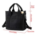 thumbnail image 2 of Premium Canvas Tote Bag with Crossbody Strap – Multi-Pocket Lightweght Shoulder Handbag for Daily Use, Work, Shopping & Travel, 2 of 5