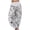 01#White, variant on Women Floral Printed Elastic High Waist Harem Pants Loose Fit Plus Size Stretch Boho Casual Long Trousers Purple L