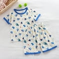 thumbnail image 2 of Futezty Toddler Boys Clothes Summer Outfit Sets, Baby Boy Outfits Kids Sleepwear Short Sleeve Shirt Shorts Soft Summer Pajamas Set 2Pcs Unisex Baby Clothes, 2 of 4