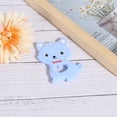 thumbnail image 3 of Juguetes para la dentición del bebé, mordedor de silicona con forma de gato y dibujos animados para bebés y niños, azul, 3 of 11