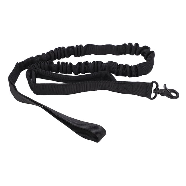 Correa Elástica Para Perros Cuerda, Liberación Rápida Cómoda Correa Elástica Para Perros Con 2 Asas De Control Acolchadas Para Caminar De Noche Para Entrenamiento Militar De Cergrey Negro
