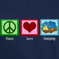 thumbnail image 3 of CafePress - Peace Love Camping Dark T Shirt - Men's Classic Graphic Cotton T-Shirt, 3 of 4