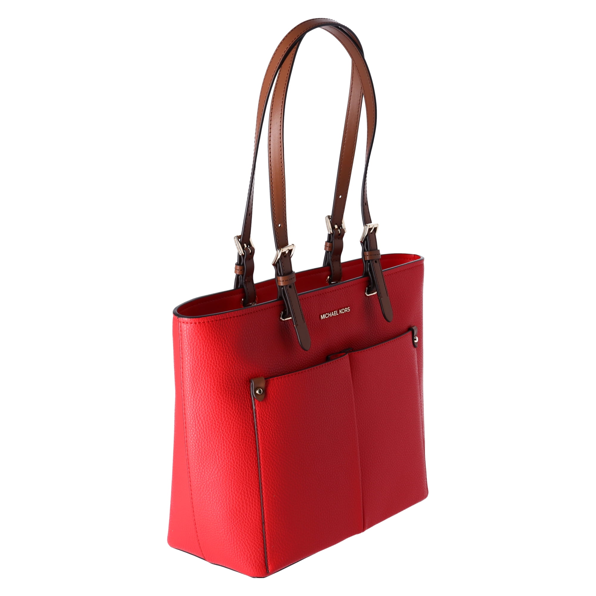 MICHEL KORS 2ウェイバッグ Michael Kors Jet Set Travel Medium Double Pocket Leather Tote