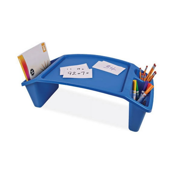 Antimicrobial Lap Desk, 23.35w x 12d x 8.53h, Blue | Bundle of 10 Each