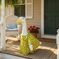 thumbnail image 7 of Porch Goose Outfits 1-Piece Polka Dot & Flower Print Dress Costume Fits 19 and 23 Inch Statues for Spring Summer Front Porch Decor 3 Styles Available, 7 of 7