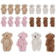 thumbnail image 4 of 8pcs Mini Plush Bear Keychain Mini Bear Toy Soft Stuffed Animal for Baby Shower Decor DIY Plush Animal Ornament Party Decorations, 4 of 4