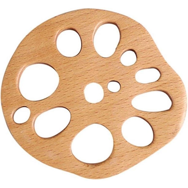 Rebanada de raíz de loto, tapetes creativos resistentes al calor para tazas de té, posavasos de madera, tapete antiescaldaduras, mantel individual de cocina, decoración de comedor,