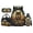 Sunflower Wolf, variant on Pzuqiu Chocolate Drip Sprinkle Baseball Kids Backpack for School Boys 8-12 School Backpacks Sets with Lunch Bag Pencil Case Water Bottle Holder 4 pcs Travel Bookpack with Shoulder Strap for Kids 8-12