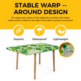 thumbnail image 4 of St. Patrick's Day Table Cloths for 3 Foot Rectangle Tables, Lucky Shamrocks Spring Leaves Retro Plants Patio Waterproof Elastic Fitted Tablecloths, Washable Rectangular Table Cover for Camping, 4 of 8