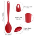 thumbnail image 7 of AOWOO 4-Piece Heat Resistant Silicone Mixing Spoon Set - Non Stick Kitchen Utensils with Ergonomic Design, BPA-Free for Mixing, Baking, Serving & Stirring, Dishwasher Safe & Perfect Gift for Cooks, 7 of 7