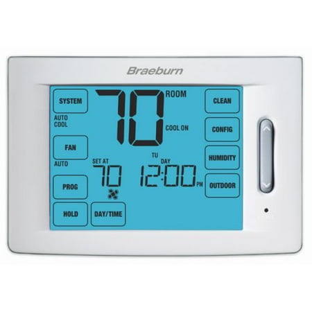 Braeburn- 6400 Touchscreen Hybrid Universal 7, 5-2 Day or Non-Programmable 4H / 2C w/Humidity Control (Pack of 6)