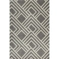 thumbnail image 2 of 3'x5' Grey Machine Woven UV Treated Geometric Indoor Outdoor Area Rug, 2 of 3