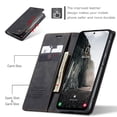 thumbnail image 4 of CaseMe Funda de Cuero para Samsung Galaxy A56, Funda de Cuero con Tapa y Tarjetero con Cierre Magnético a Prueba de Golpes, Funda Protectora para Teléfono Samsung Galaxy A56 5G de 6,5 Pulgadas, Negro, 4 of 12