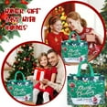 thumbnail image 6 of Holiday Gift Bag Christmas Present Bag 12.8 x 9.8 x 6.7 Inch Large Capacity Reusable Non Woven Gift Bags for Toys Clothing Decorations and Gifts, 6 of 7