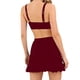 thumbnail image 5 of Traje de baño de dos piezas Tankini para mujer, estilo conservador de primavera, con falda de color liso y abertura en la parte delantera, tankinis para mujer, trajes de baño de dos piezas para mujer,, 5 of 6