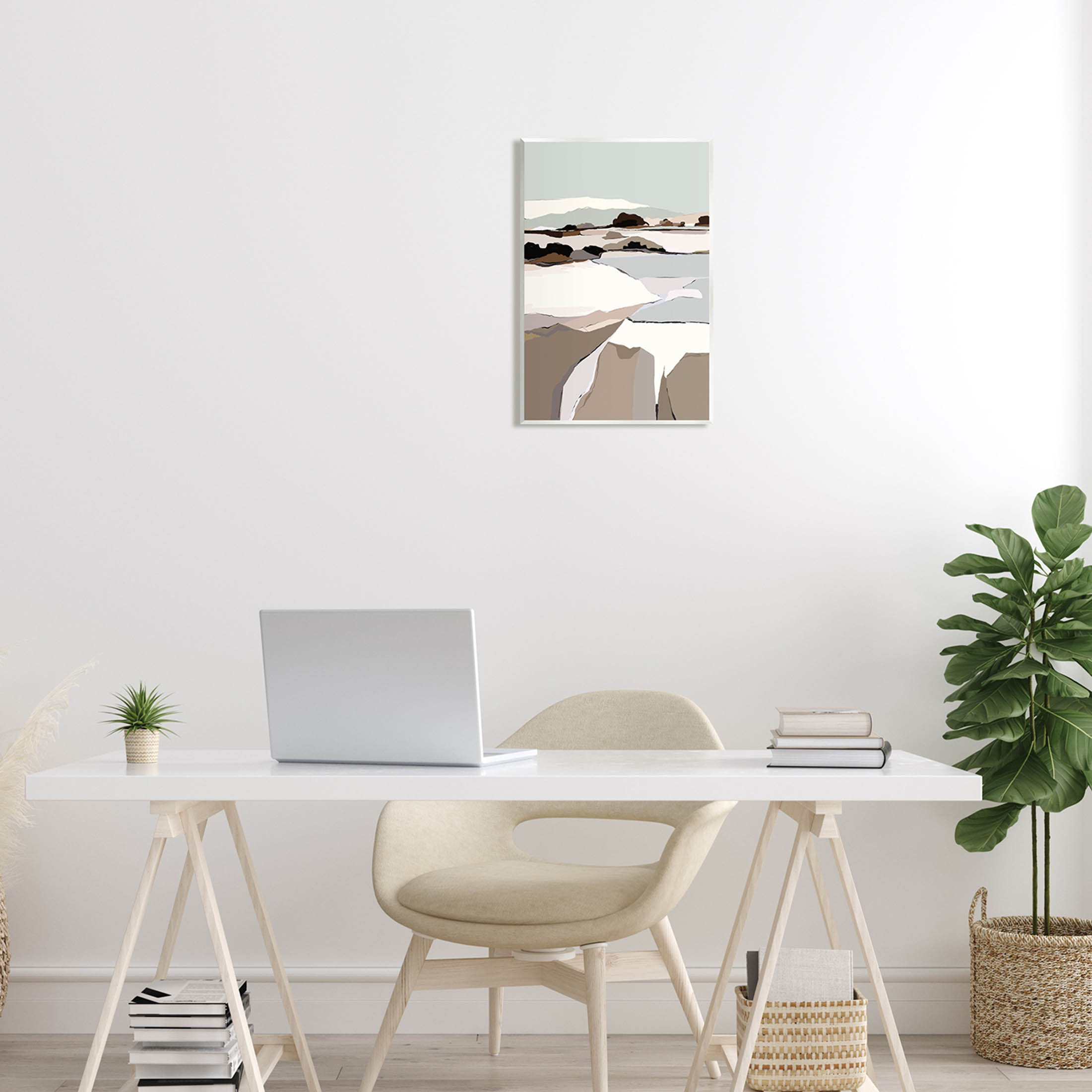 Stupell Industries Lakeside Shore Glattalp Scene Graphic Art Unframed Art Print Wall Art, Design by Nikita Jariwala