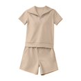 thumbnail image 5 of NMMUED Two Piece Sets for Women Summer Womens Short Sets Sweat Set for Women Athleisure Sets Women Tracksuit for Women, Khaki M, 5 of 5