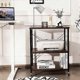 thumbnail image 3 of Kitchen Helper Oven Storage Cart 3-tier Kitchen Baker's Rack With Hooks, 3 of 5