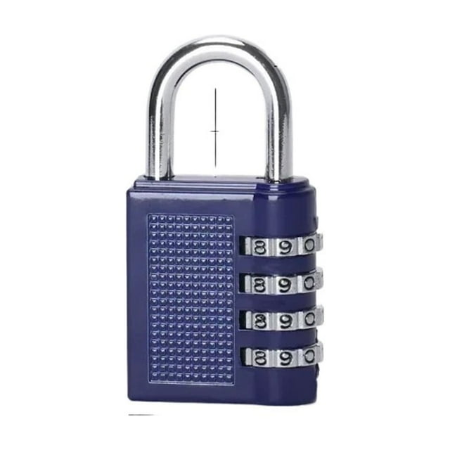 Heavy Duty 4 Dial Digit Combination Lock Weatherproof Security Padlock Outdoor Gym Locker Safely ,Easy to Use