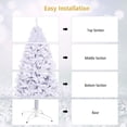 thumbnail image 4 of Árbol de Navidad artificial OFFICEJOY blanco 7.5 pies con soporte, 4 of 9