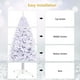 thumbnail image 4 of Árbol de Navidad artificial OFFICEJOY blanco 7.5 pies con soporte, 4 of 9