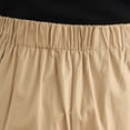 thumbnail image 4 of yeiolnoer Culottes for Women Casual High Waisted Capri Pants with Pockets Flowy Wide Leg Pant Fashion Clothing, 4 of 7