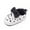 Black, variant on Otqutp Baby Girls Sneakers Bow Open Toe Loafers Heart Shoes Cotton Soft Sole Non Slip First Walking Shoes Light Breathable