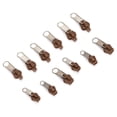 thumbnail image 6 of Universal Zipper Repair Kit 12Pcs Replacement Zipper Pull Sliders Fixer for DIY Jackets Coats Pants Bags Coffee, 6 of 9