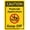 Warning Sign 5, variant on Funny No Trespassing Private Property Sign - 8"x12" Aluminum Sign, Yard Wall Decoration for Indoor Outdoor Lawn Garden Window