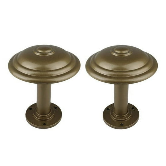 Urbanest Medallion Curtain Holdback – Elegant Drapery Tieback, Farmhouse Drapery Hardware for Stylish Window Treatments, 2 Pieces, Antique Gold