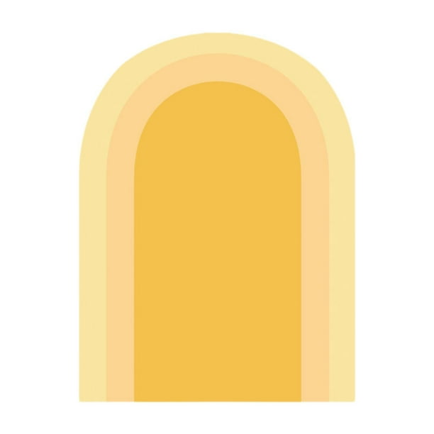Papel pintado de PVC con arco bohemio, adhesivo para pared, decoración de pared para guardería, arco de pared Amarillo