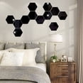 thumbnail image 2 of Inicio Etiqueta de la pared Exquisito Habitaciones creativas Decoraciones Decoración de la habitación Decoración estética Fondo Pegatinas Espejo Superficie Calcomanía Negro 24 Piezas Eigraketly HA047858-01B, 2 of 7