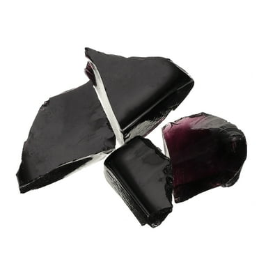 Uxcell Fire Glass for Fire Pit, 5-8cm(2" to 3.1") High Luster Reflective Glass Rocks, Purple