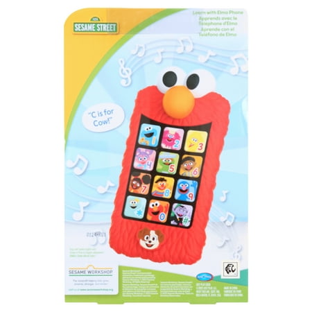 Sesame Street Learn with Elmo Pretend Play Phone, Learning and Education, Kids Toys for Ages 2 up