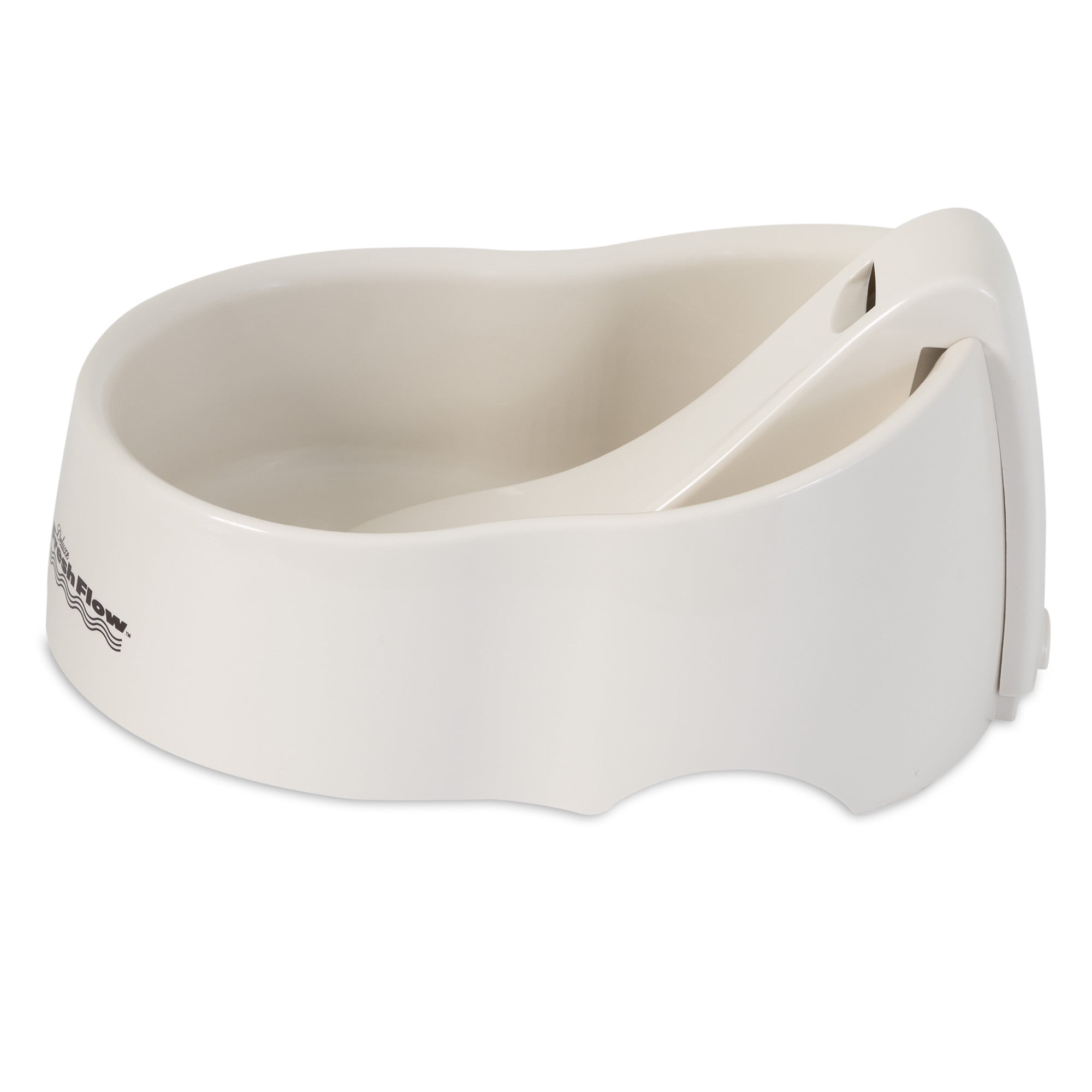 Petmate Deluxe Fresh Flow Cat and Dog Fountain, Bleached Linen, 50 Oz