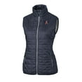 thumbnail image 2 of Women's Cutter & Buck Heather Navy Auburn Tigers Vault Rainier PrimaLoft Eco Full-Zip Puffer Vest, 2 of 3