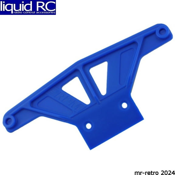 RPM R/C Products 81165 Front Bumper Wide Blue Rustler/Stampede
