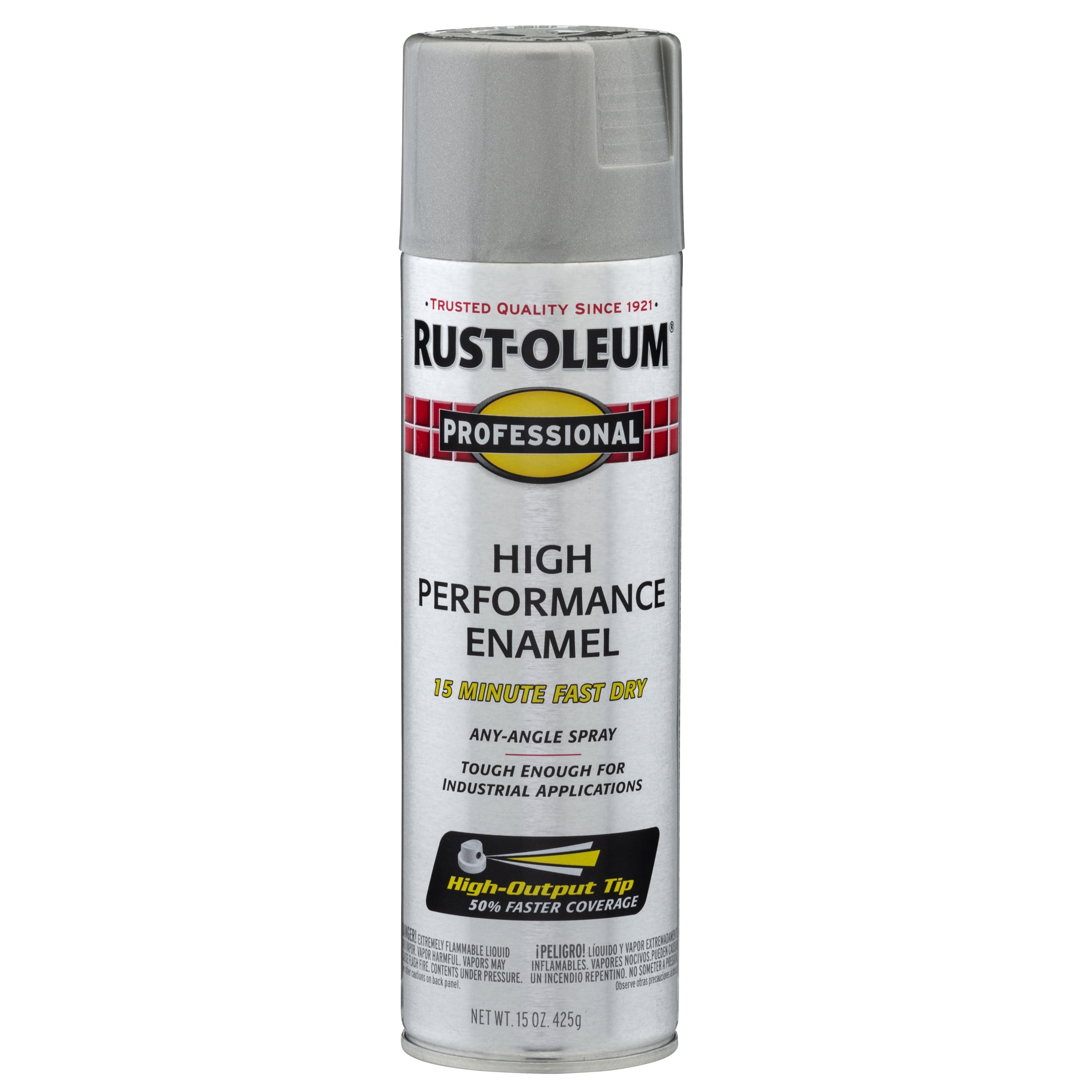 6 Pack, Light Machine Gray, Rust-Oleum Professional High Performance Gloss Enamel Spray Paint-7581838, 15 oz