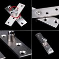thumbnail image 4 of Bisagras de pivote de puerta de rotación oculta de 360 ​​grados 2 uds bisagra de pivote para puerta bisagra de acero inoxidable engrosada parte superior de madera inferior, 4 of 4