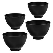 LITINKIMI Silicone Bowls for Estheticians and Beauty Applications Black 4Pcs 10.0X10.0X7.2In