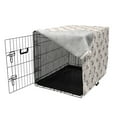 thumbnail image 3 of Shark Dog Crate Cover, Aggressive Hungry Sea Creatures with Open Mouth Hunting for Prey in Cartoon Style, Easy to Use Pet Kennel Cover for Dogs, 35" x 23" x 27", Grey Red Cream, by Ambesonne, 3 of 6