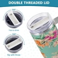 thumbnail image 5 of SKYSONIC 40oz Sketched Flower Tumbler With Lid And Straw Travel Coffee Mug Stainless Steel Insulated Thermal Tumblers Cup, 5 of 7
