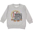 thumbnail image 2 of Inktastic Baseball Sister Pass the Snacks Toddler Sweatshirt, 2 of 4
